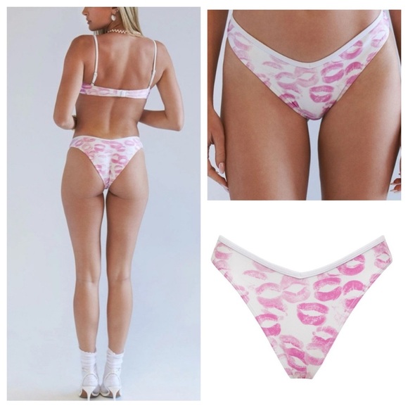 New! Frankies Bikinis X SYDNEY SWEENEY Enzo Cheeky Bikini Bottom 31053 - Picture 1 of 12